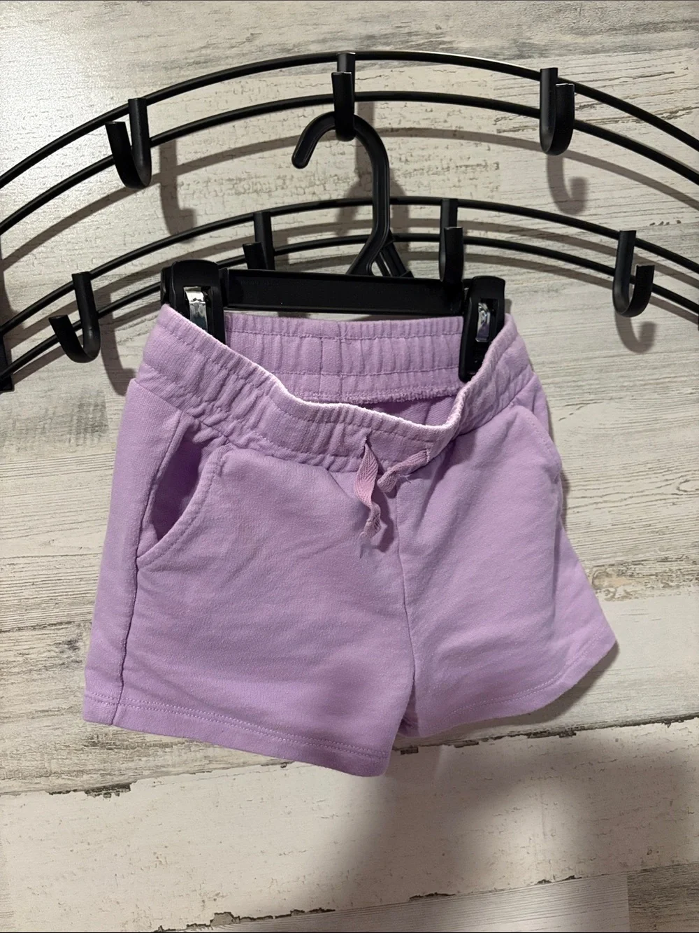 ❤️ PICK 4/$20 Cat & Jack Pink & Purple Striped Peplum Top with Lilac Shorts